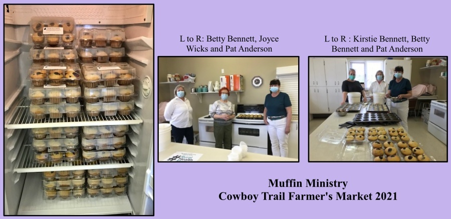Muffin Ministry, Cowboy Trail Farmer's Market 2021